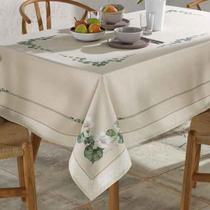Toalha de Mesa Retangular 160x270cm Clean Renova Botânica D - Dohler