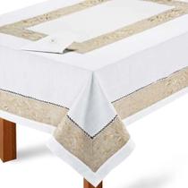 Toalha de Mesa Retangular 180x275cm 9019 - Rafimex Toalha de Mesa Retangular 180x275cm 9019 - Rafimex