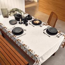 Toalha de Mesa Retangular 220x140cm Elegance Limpa Fácil Teka Diversas Estampas