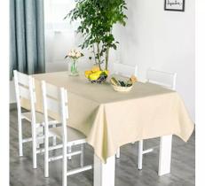 Toalha De Mesa Retangular 4 Lugares Linho Rústico 1,40 X 1,40 Toalha De Mesa Retangular 4 Lugares Linho Rústico 1,40 X 1,40