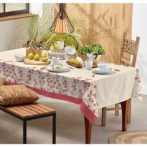 Toalha de mesa retangular 6 cadeiras teka - tamanho 1,40x2,10