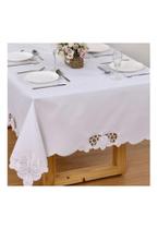 Toalha de Mesa Retangular 6 Lugares Argivai Tulipas