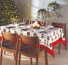 Toalha de Mesa Retangular 6 Lugares Athenas Natal 111 Dohler Toalha de Mesa Retangular 6 Lugares Athenas Natal 111 Dohler