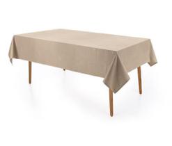 Toalha de Mesa Retangular 6 Lugares Celebra Desiree Marrom Karsten