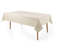 Toalha de Mesa Retangular 6 Lugares Celebra Desiree Perola Karsten