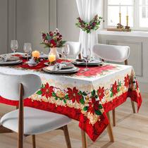 Toalha De Mesa Retangular 6 Lugares Dohler 140X210 Natal 110