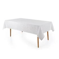 Toalha de Mesa Retangular 6 Lugares Sempre Limpa Urban Branco Karsten Toalha de Mesa Retangular 6 Lugares Sempre Limpa Urban Branco Karsten