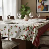 Toalha de Mesa Retangular 8 Cadeiras Premium