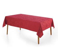 Toalha de Mesa Retangular 8 Lugares Azevinho Vermelho Karsten Toalha de Mesa Retangular 8 Lugares Azevinho Vermelho Karsten