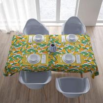Toalha De Mesa Retangular 8 Lugares Bananas 1,40X2,20Cm