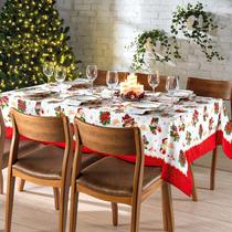 Toalha De Mesa Retangular 8 Lugares Dhler 250X160 Natal 111