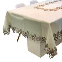 Toalha de mesa retangular 8 lugares jolitex veneza tecido 1,60x2,70m e9325 Toalha de mesa retangular 8 lugares jolitex veneza tecido 1,60x2,70m e9325