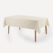 Toalha de Mesa Retangular 8 Lugares Karsten Essencia Cru