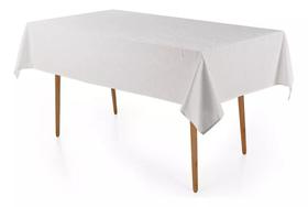 Toalha de Mesa Retangular 8 Lugares Karsten Melli Branco