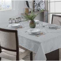 Toalha de Mesa Retangular 8 Lugares Viena Prata 1,60mX2,70m
