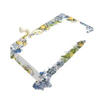 Toalha De Mesa Retangular Azul Impermeável, À Prova De Óleo E Resistente a Manchas Para Mesa Lemon