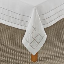 Toalha De Mesa Retângular Branca 12 a 14 lugares Rafimex