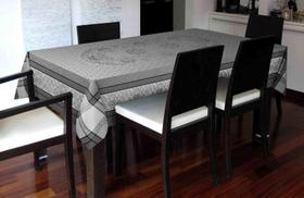 Toalha De Mesa Retangular Cinza Poliéster 8 Lugares Rafimex Toalha De Mesa Retangular Cinza Poliéster 8 Lugares Rafimex