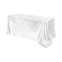 Toalha De Mesa Retangular De Cetim Em Cor Sólida Para Casamento, Festa, Chá De Bebê, Aniversário,