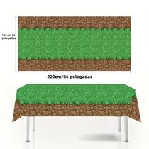 Toalha De Mesa Retangular Descartável Green Lawn Pixel Para Eventos, Festas E Decoração De Casa Toalha De Mesa Retangular Descartável Green Lawn Pixel Para Eventos, Festas E Decoração De Casa