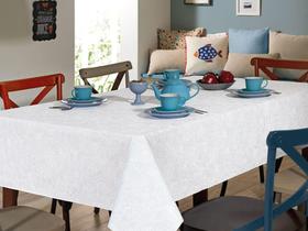 Toalha de Mesa Retangular Döhler Branca - 140x210cm Clear Athenas Edite