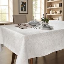 Toalha de Mesa Retangular Döhler Edite 8 Lugares Limpa Fácil 160x 250 cm - Toalha de Mesa Retangular Döhler Edite 8 Lugares Limpa Fácil 160x 250 cm -