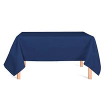 Toalha de Mesa Retangular em Oxford Azul Marinho