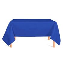 Toalha de Mesa Retangular em Oxford Azul Royal