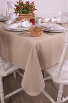 Toalha de Mesa Retangular em Oxford Bege Areia