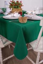 Toalha de Mesa Retangular em Oxford Verde Bandeira Toalha de Mesa Retangular em Oxford Verde Bandeira