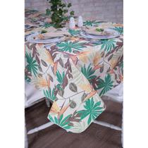 Toalha de Mesa Retangular em Tecido Impermeável Acqua Linea Art Flower Amarelo Toalha de Mesa Retangular em Tecido Impermeável Acqua Linea Art Flower Amarelo