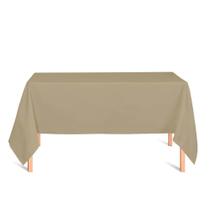 Toalha de Mesa Retangular em Tecido Jacquard Bege Liso Tradicional Toalha de Mesa Retangular em Tecido Jacquard Bege Liso Tradicional