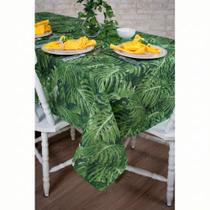 Toalha de Mesa Retangular em Tecido Jacquard Estampado Costela de Adão