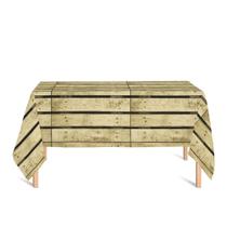 Toalha de Mesa Retangular em Tecido Jacquard Estampado Pallet Toalha de Mesa Retangular em Tecido Jacquard Estampado Pallet