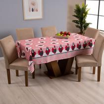 Toalha de Mesa Retangular Estampada 4 Lugares 1,50m x 1,45m Oxford Pratica