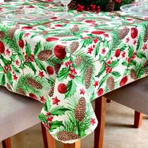 Toalha De Mesa Retangular Estampada Natal Mesa de Jantar Natalina