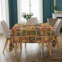 Toalha de Mesa Retangular Estampada Térmica 90 graus Impermeavel Decoração Cozinha