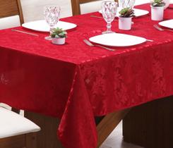 Toalha de mesa retangular grande jacquard luxuosa 12 lugares