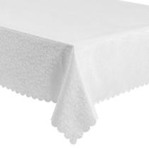Toalha de Mesa Retangular Impermeável Básica Off White 2,70x1,60cm Auguri Casa