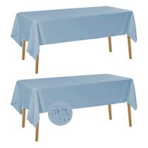 Toalha de Mesa Retangular Impermeável Fokitut (152x305cm) - Pacote com 2