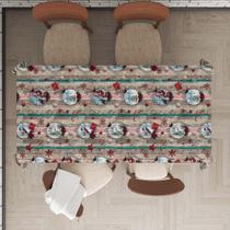 Toalha De Mesa Retangular Impermeavel Termica 6 Lugares de Natal Toalha De Mesa Retangular Impermeavel Termica 6 Lugares de Natal