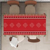 Toalha De Mesa Retangular Impermeavel Termica Estampa Bom Velhinho Natal
