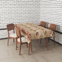 Toalha De Mesa Retangular Impermeavel Termica Estampada 2,50 x 1,40 m