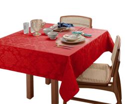 Toalha de Mesa Retangular Jacquard Natal 2,10 x 1,60M