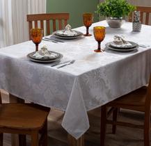 Toalha de Mesa Retangular Jacquard Savage Rondel 8 Lugares Branyl