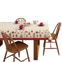 Toalha de Mesa Retangular Lepper 8 Lugares Natal 1,40m x 2,50m Emoção