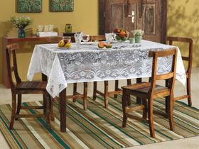 Toalha de Mesa Retangular Lepper Branca - 150x210cm Realeza