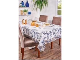 Toalha de Mesa Retangular Lepper Impermeável - Cinza 140x220cm Super Prática Thay