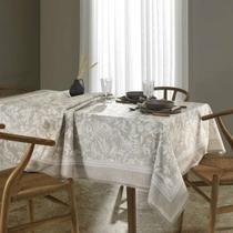 Toalha de Mesa Retangular Limpa Fácil Döhler Clean Alana 8 Lugares 160 x 270 cm - Bege Toalha de Mesa Retangular Limpa Fácil Döhler Clean Alana 8 Lugares 160 x 270 cm - Bege