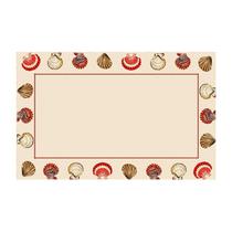 Toalha de Mesa Retangular Linho 6 Lugares Conchas 146x240cm